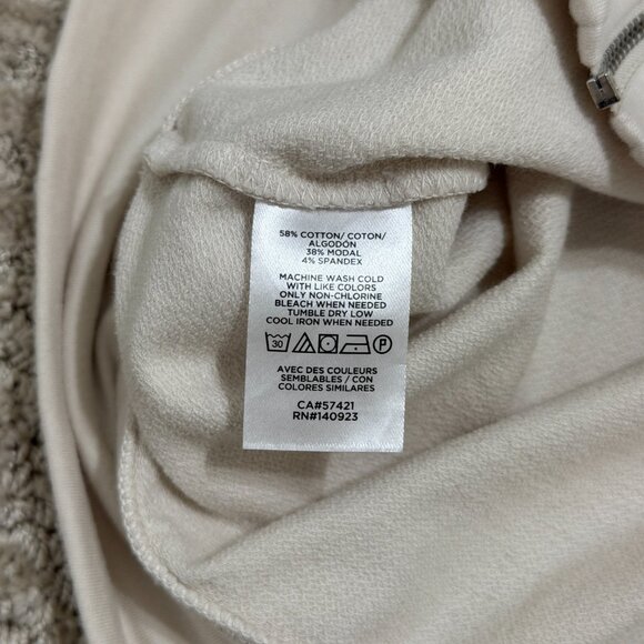 Lou & Grey Zip-Up Hoodie – Soft Neutral | Size M - Picture 2 of 7